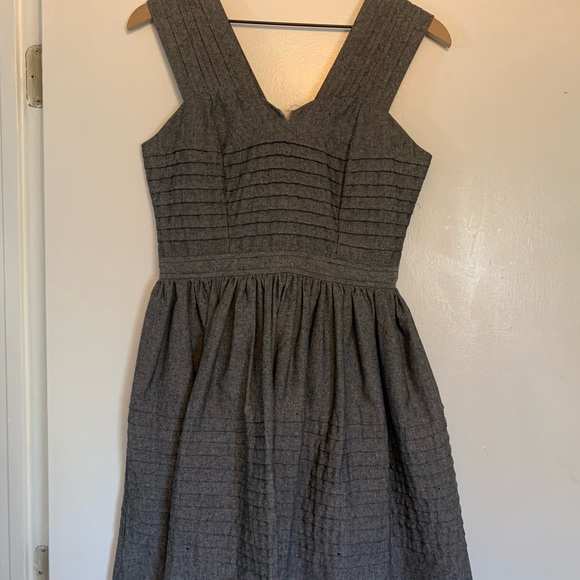 Dear Creatures Gray Flared Dress - Picture 3 of 7